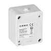 Włącznik natynkowy pojedynczy ORNO AQUATIC MINI IP54 10A 230V biało-czarny