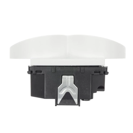 Moduł - gniazdo elektryczne podwójne - białe - Tawoia Glass