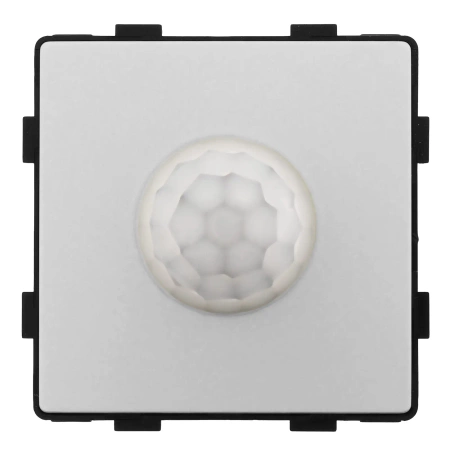 Czujnik ruchu PIR 200W (60W LED) grafitowy podtynkowy z ramką szklaną - TAWOIA Glass