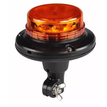 Lampa ostrzegawcza LED do pojazdu, rotacyjna, 10W, 12 LED, światło pomarańczowe, trzpień FLEX, ALR0059
