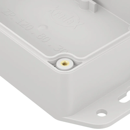 Obudowa hermetyczna z uchem ZP120.80.45 jasnoszara ABS