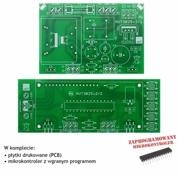 Regulowany termostat cyfrowy - PCB's i mikroprocesor do projektu AVT 3025
