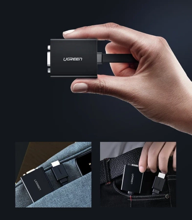 Adapter HDMI do VGA MM103, 16cm UGREEN