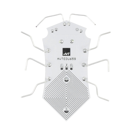 Biały robaczek DIY do nauki lutowania AVT EDU659