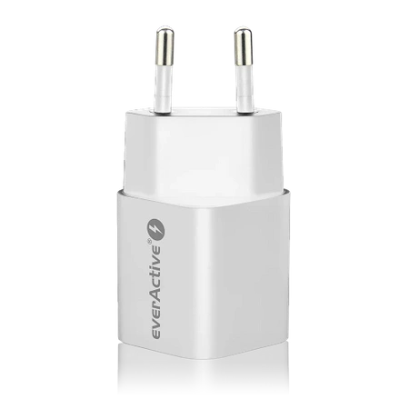Ładowarka USB, ładowarka sieciowa, szybkie ładowanie QC3.0 + USB-C PD PPS 30W, everActive GaN SC-390Q