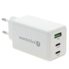 Ładowarka USB, ładowarka sieciowa USB, 2xUSB-C PD PPS QC4 65W, everActive GaN SC-655Q