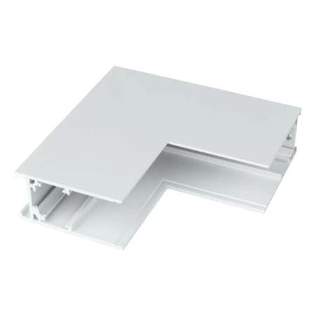 Łącznik kątowy do szyny magnetycznej pionowy natynkowy biały M-LINE