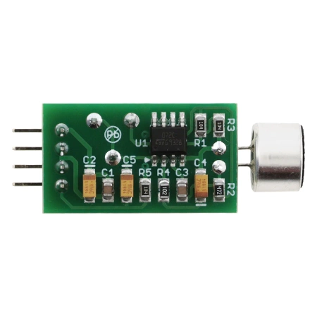 Miniaturowy wzmacniacz mikrofonowy - zlutowany KIT AVT 1721