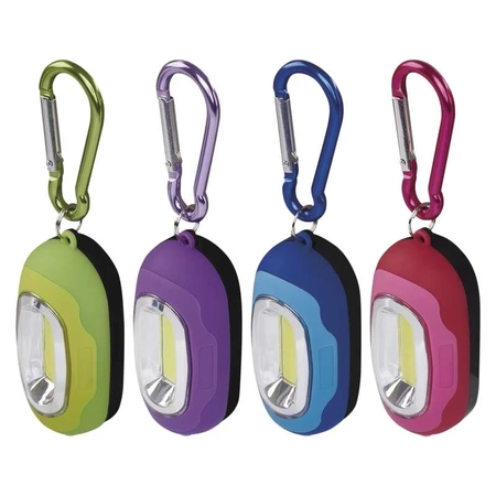 Brelok z latarką LED, 2 × AA, karabińczyk, EMOS P3887