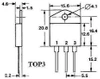 Triak BTA41-600, 600 V, 40 A, IGT 50 mA, izolowana obudowa TOP3