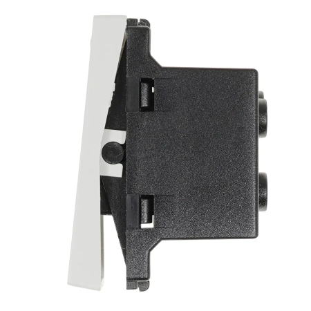 Moduł 1/2 - włącznik pojedynczy - biały - kompatybilny z ramkami Tawoia Glass