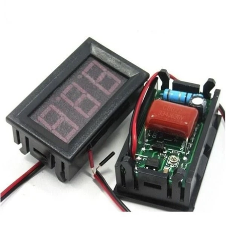 Miernik woltomierz cyfrowy mini 70V - 500V AC - czerwony