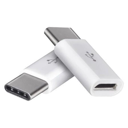 Adapter USB gniazdo micro B - wtyk USB typ C, 2szt