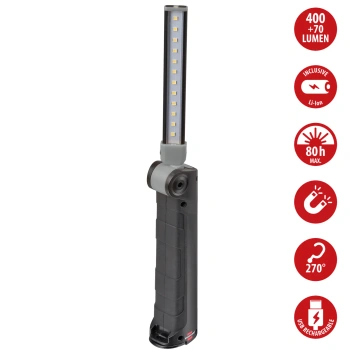Lampa warsztatowa LED Brennenstuhl SANSA 401A - składana lampa inspekcyjna 400lm USB-C