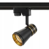 Reflektor szynowy z gniazdem GU10, model SILVIO GOLD 60mm czarny