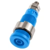 Gniazdo bezpieczne 2mm M3, 10A, niebieskie
