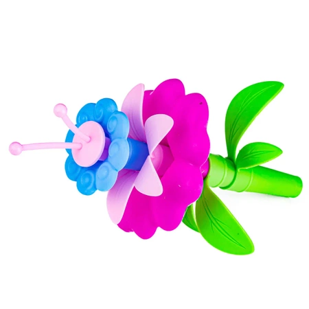 Klocki konstrukcyjne: OGRÓD, kwiatowe kompozycje, 104 elementy