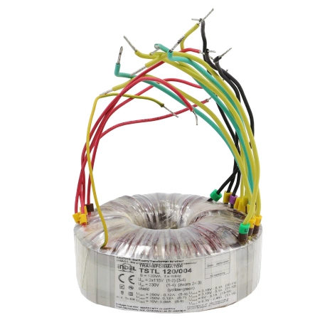 Transformator toroidalny 120VA Indel TSTL 120/004 115V/230V (260V-0-260V, 30V, 3.15V-0-3.15V, 0-5V-6.3V) do wzmacniaczy lampowych