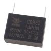Kondensator rozruchowy do silnika 1,5µF 450VAC, CBB61, do druku, raster 32mm, 38 × 20 × 26 mm