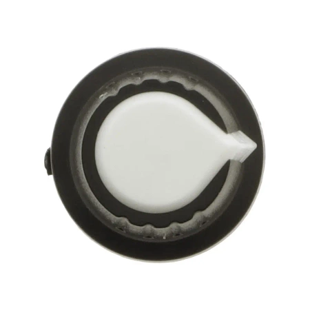 Gałka do potencjometru na oś 6mm - 16x17mm - czarna, biały znacznik