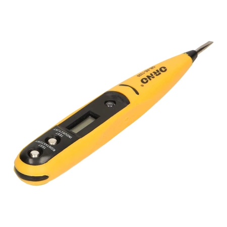 Próbnik napięcia stykowy 12–250 V, 50–500 Hz, długość 145 mm, wyświetlacz LCD, ORNO 1320