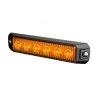 Lampa błyskowa LED do pojazdu, 7W, 6 LED, światło pomarańczowe, śruby, R65 R10, 12V/24V, LW0042