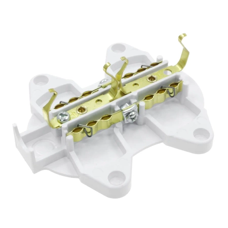 Gniazdo elektryczne Schuko podwójne, montaż natynkowy, kolor biały, seria Retro PRL