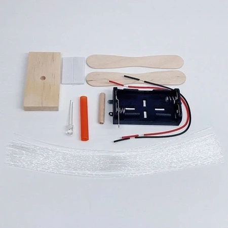 Lampka światłowodowa UFO - DIY - Drewniana Zabawka Edukacyjna