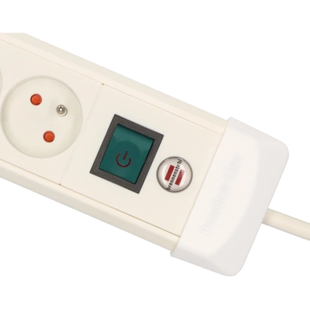 Listwa zasilająca 4 gniazda, 1.8m, włącznik, 3G1.5, Brennenstuhl Premium-Line, biały