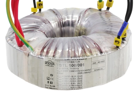 Transformator toroidalny 100VA Indel TSTL 100/001 230V (340V, 2x70V, 6.3V) do wzmacniaczy lampowych