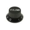 Gałka do potencjometru na oś 6mm - 18mm - czarna, napis VOLUME - GGC18