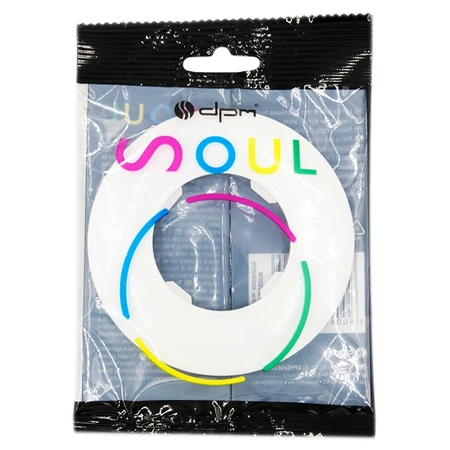 Ramka pojedyncza, plastikowa, okrągła, biała, Soul/Oval