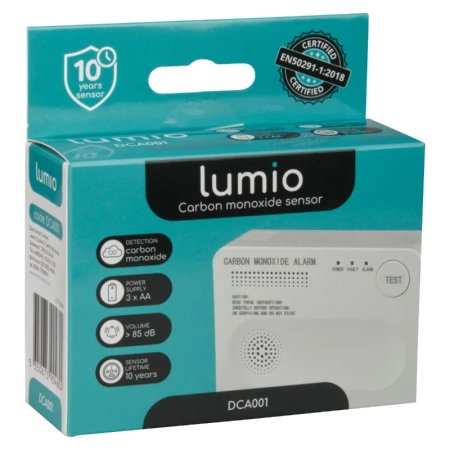 Czujnik czadu, autonomiczny, bateryjny LUMIO DCA001