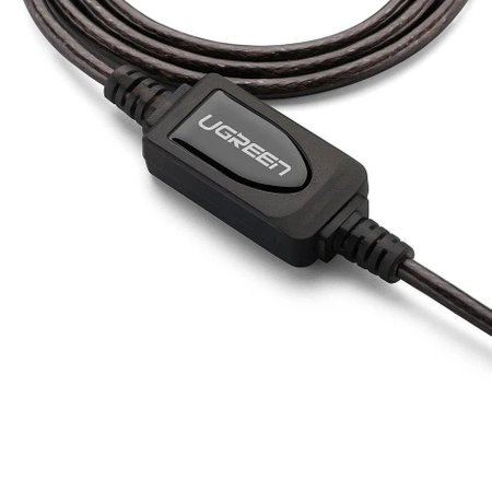Przedłużacz USB 2.0 aktywny ze wzmacniaczem, wtyk – gniazdo A-A, 5 m, UGREEN US121