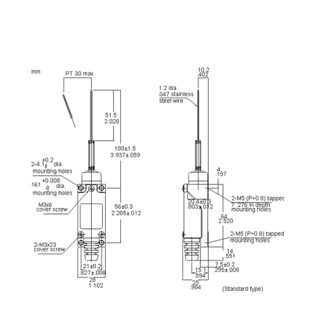 Wyłącznik krańcowy ME8169 5A/250V, ON-(OFF) / OFF-(ON)
