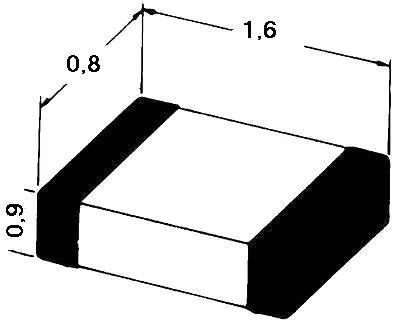 Kondensator 10uF 10V 10% SMD 1206