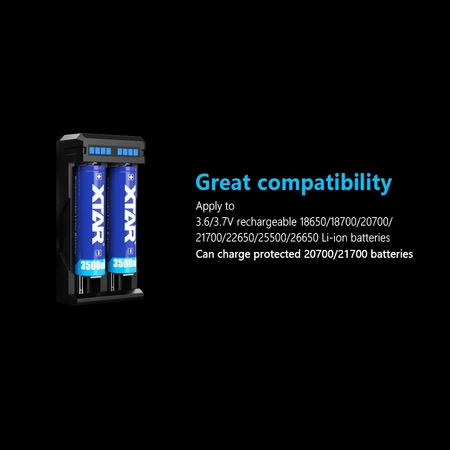 Ładowarka do akumulatorów 18650 i innych XTAR SC2