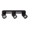 Kinkiet GU10 LED Timo ruchomy x3 czarny listwa 39cm
