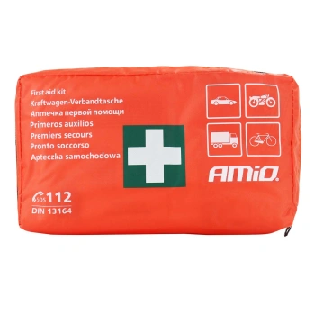 Apteczka samochodowa DIN 13164, 16 elementow, etui wodoodporne, 23x13x8 cm, PK-MOT