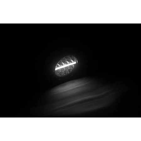 Reflektor drogowy LED samochodowy, 2 funkcje: pozycyjne, drogowe, 5690 lm, 52W, 14 LED, 12V/24V, L3427