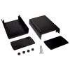 Obudowa uniwersalna z panelem do elektroniki 136 × 185,5 × 80 mm ABS czarny KRADEX Z112B