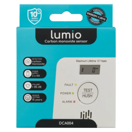 Czujnik czadu z LCD, bateryjny LUMIO DCA004