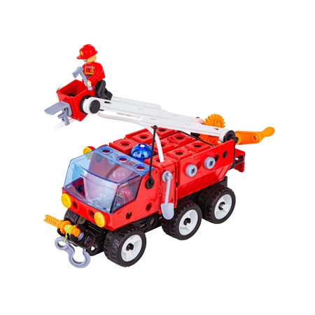 Klocki konstrukcyjne: STRAŻ POŻARNA 7w1, 159 elementów