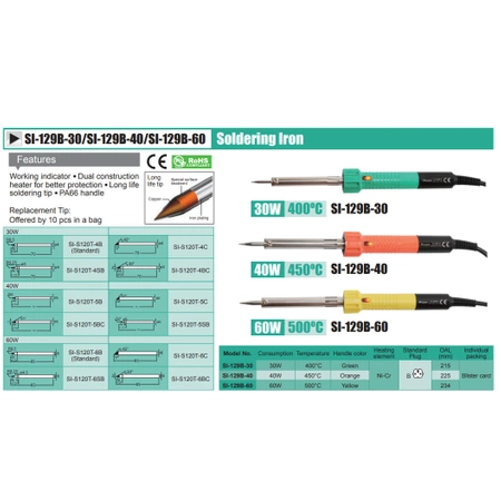 Lutownica kolbowa 40W 450°C Proskit SI129B