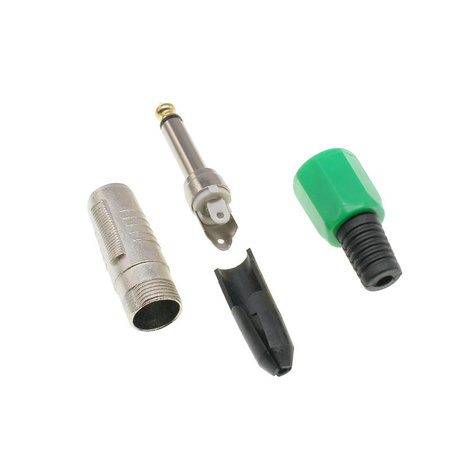 Wtyk jack 6.3 mono HQ zielony