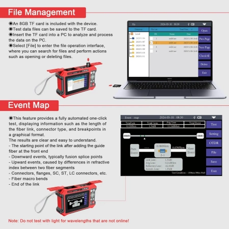 Wielofunkcyjny tester OTDR NOYAFA NF-9816