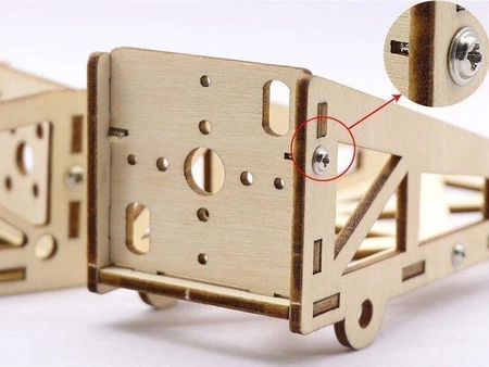 Łoże silnika do modeli RC ze sklejki 12cm - DIY - mocowane na skrzydła lub bagnety