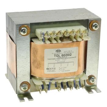 Transformator głośnikowy Indel TGL 60/002, 60 W, 2,2 kΩ/8 Ω, Push-Pull 6P3C