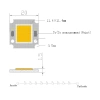 Dioda LED mocy 10 W biała neutralna 5000 K, 1000 lm, kąt 140°