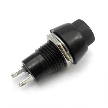 Włącznik ON-OFF okrągły czarnym, PBS-20A2